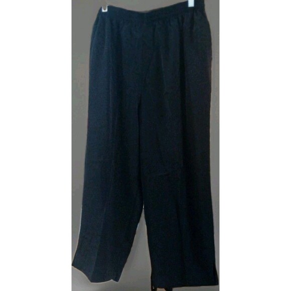 Maggie Sweet Pants - VTG Maggie Sweet Women’s L Black Pull On Wide Leg Pants Silky Retro Y2K EUC